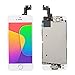 for iPhone 6 Plus Screen Replacement White 5.5 Inch LCD Display A1522 A1524 A1593 Pre-Assembly Touch Digitizer with Front Camera, Proximity Sensor, Earpiece and Screen Protector