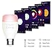 WiFi Smart LED Light Bulb,RGB Music Sync Dimmable Color Changing Bulbs, Decorative Lights, Mood Light Bulb,Dimmable,Timing Function,Works with Google Home, Alexa, IFTTT,E27 7W