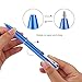 kyinflose Gift pens, Smooth Gel Ink Metal Twist Roller Ball 0.5mm Black Pen Set(0.7mm Black & Blue Pen Refills), Fine Point Pens for Man/Woman, Blue