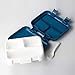 Bento Children's Lunch Box for Elementary School Kids, Boys, Girls by Fenrici, Leakproof, Soup Safe, Light Weight, Microwave, Dishwasher Safe, 2 Free Sets of Utensils, 9in x 7in x 2.5in, Dark Blue