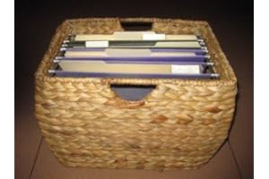 PANGAEA HOME AND GARDEN Pangaea Rattan Natural File Basket with Liner