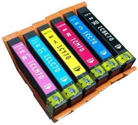 Amazon Co Jp Epson Compatible Ink Ic6cl70 6 Color Set Ep 775 A Ep 805 A Ep 905 A Computers Peripherals