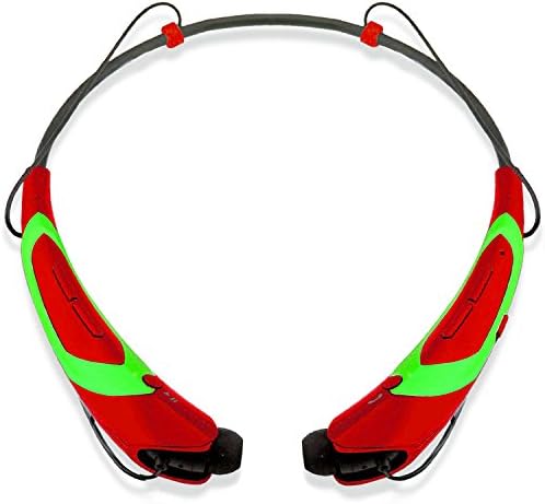 BT-XHbs760DK_Red green Wireless Bluetooth Headset Neckband Style Headphone