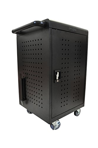 DMD Deluxe Mobile Charging and Storage Cart - Stores up to 30 Devices - Multiple iPad, Tablet, Laptop and Notebook Charging Station/Security Cabinet - Locking Cabinet with Set of Two Keys - Thumbnail 2