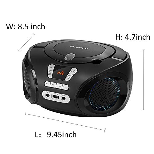 G Keni Portable CD Player Boombox Radio FM Bluetooth MP3/USB Music