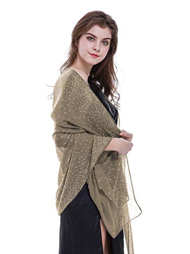 Shawls and Wraps for Evening Dresses Wedding Shawl Wrap Shiny Scarf Camel