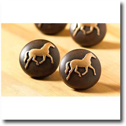 6 Horse Pony Western Knobs Drawer Pulls Cabinet New Cabinet And