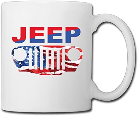 Cool Jeep Enabling Freedom 1941 Ceramic Coffee Mug, Tea Cup | Best Gift For Men, Women And Kids - 13.5 Oz, White