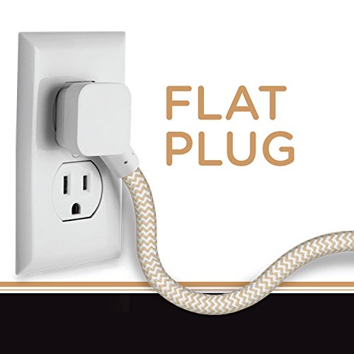 Cordinate 10 ft Designer Extension Cord with Surge Protection & Low-Profile Plug - Image 5