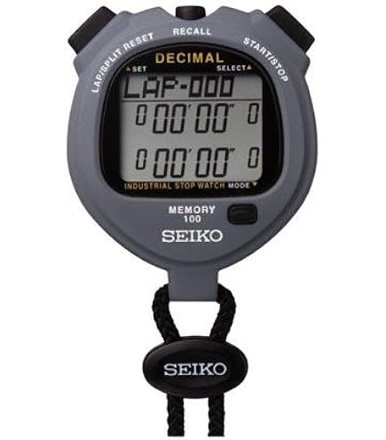 SEIKO S058-584000  LEDバックライト ストップウォッチ Amazon.com : Seiko LED Light Display 100 Lap Memory Stopwatch S058