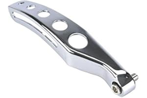 Speedway Motors 1976-86 Chevy Small Block V8 Alternator Bracket (Long Water Pump, Silver Steel)