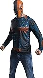 Rubie's Men's Batman Arkham City Adult Deathstroke Top, Multicolor, X-Large