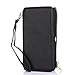 Galaxy J7 Case, LeCase 12 Card Holder Pro - [Zipper Cash Storage] Premium Button PU Leather Wallet Case Cover with Detachable Magnetic Hard Case for Samsung Galaxy J7 J700 (2015), Black