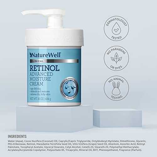 NATURE WELL Clinical Retinol Advanced Moisture Cream for Face, Body