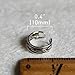 OwMell 925 Sterling Silver Non Pierced Ear Cuff Retro Twist Earrings For Men And Women
