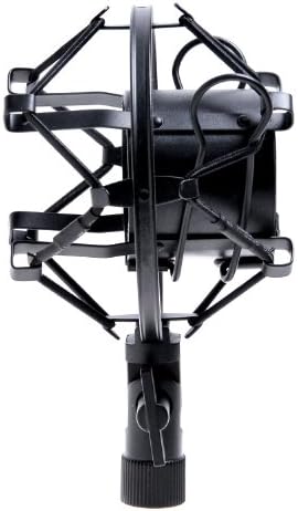 1set Black Microphone Mic Shock Mount Fits Many Mxl, Ev Mics & More (1 5/8 - 1 7/8") Shockmount