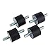 Pack of 4 Rubber Mounts Shock Absorbers Anti-Vibration Bushings for Automotive Engine Suspension and Marine Boat Applications M10 40x30mm