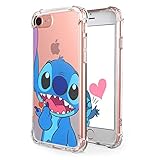 Logee Sweet Stitch TPU Cute Cartoon Clear Case for iPhone 8/iPhone 7 4.7
