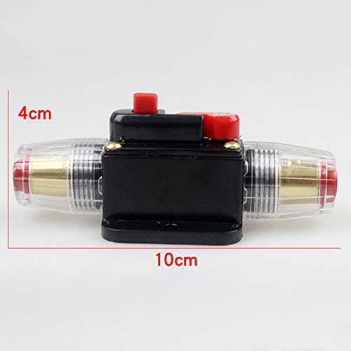 MeiBoAll 12V-24V DC 100Amp Circuit Breaker with Manual Reset Car Stereo Audio Fuse Holder Inline Inverter for System Protection