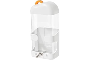 Mini&moe Bird Water Feeder - Automatic Parrot Cage Water Dispenser for Hanging Leak-Proof Parakeet Water Drinker Accessories for Parrot Cockatiel Canary Guinea Pigs Ferrets Rabbits