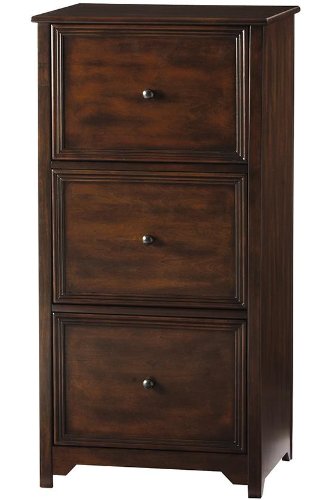Home Decorators Collection Oxford File Cabinet, 3-Drawer, Chestnut - Thumbnail 2