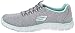 Skechers Women's Sport Empire Rock Around Sneaker, Grey Mint, 8 M US