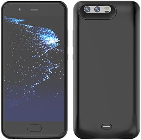 FugouSku Huawei P10 Battery Case, 5500mAh Portable Rechargeable Extended Backup Battery Charging Juice External Power Bank Protective Case Cover for Huawei P10 2017 Smartphone (Black)