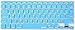 XSKN Hebrew Language Blue Silicone Keyboard Skin Cover for 2015 and Earlier Released MacBook Air 13 MacBook Pro 13 15 17 Inch - US EU Common Version