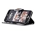 Huawei P20LITE 2019 Flip Case, Cover for Huawei P20LITE 2019 Leather Card Holders Kickstand Extra-Shockproof Business Cell Phone Cover with Free Waterproof-Bag Illustriousthumb 4