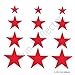 Red Star Bicycle Reflective Reflector Sticker Decal