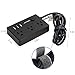 Surge Protector Power Strip JSVER Power Strip with 3 USB, 4.92 Ft Power Extension Cord with 3 Outlets, USB Power Strip for Travel, Nightstand, Home, Office, Cellphone (Black)