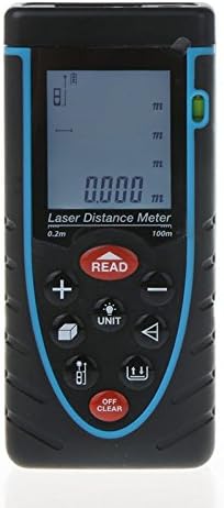 QIYAT CPTCAM Digital Distance Measurer New Laser Rangefinder Measuring Tape 131Feet/40M with Area/Volume/Distance/Pythagoras Calculation with Bubble Level or not(optional)(CP-40S) (Blue and Black)
