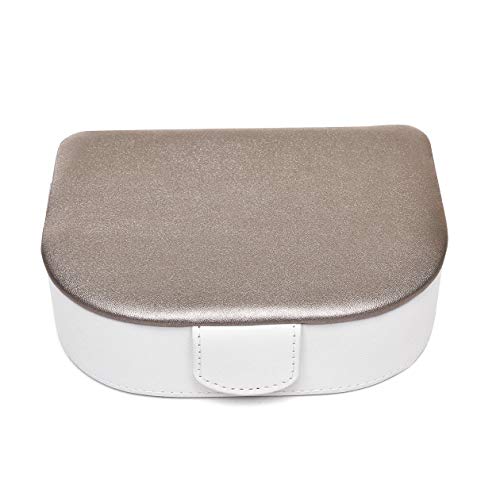 aeepd Jewellery Box Organizer Travel PU Leather Portable Storage Case for Rings, Earring, Necklaces- Great Gift for Girl Women