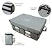 SOFTaCARE Storage Bags 3 PCS - Closet Organizer - Foldable Clothes Organizers and Storage. Storage Organizer with Hoop and Loop Fasteners Cover and Reinforced Handles (Grey, 19