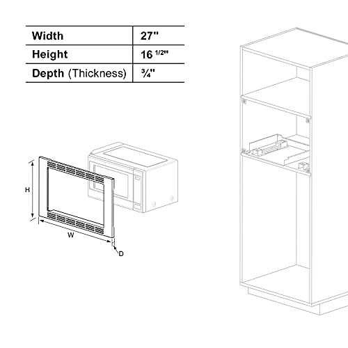 Panasonic NNTK621SS 27inch Trim Kit for 1.2 cu ft Microwave Ovens, 1