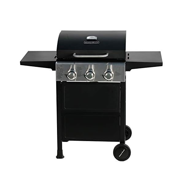 MASTER-COOK-3-Burner-BBQ-Propane-Gas-Grill-Stainless-Steel-30000-BTU-Patio-Garden-Barbecue-Grill-with-Two-Foldable-Shelves