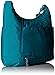 Baggallini Teal Hobo Tote - Lightweight, Water-Resistant Nylon Organizational Travel Bag with Adjustable Crossbody Strap