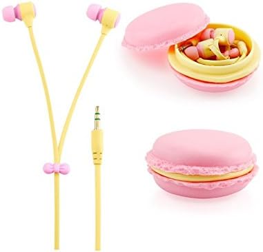 3.5 Mm Headphone Plug Stereo Headphone Super Cute Phone Dust Plug in Ear Headphones Earbuds!! (Stereo-Headphone-Pink)