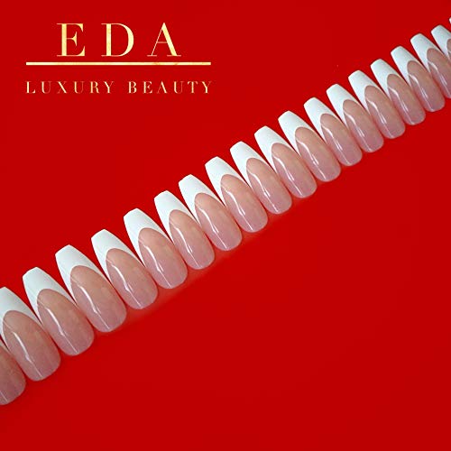 EDA LUXURY BEAUTY NATURAL NUDE PINK WHITE FRENCH GLAMOROUS Full Cover Press On Gel Glitter Artificial Tips Shiny Acrylic Extreme False Nails Extra Long Ballerina Coffin Square Super Fashion Fake Nails 1 EDA LUXURY BEAUTY NATURAL NUDE PINK WHITE FRENCH GLAMOROUS Full Cover Press On Gel Glitter Artificial Tips Shiny Acrylic Extreme False Nails Extra Long Ballerina Coffin Square Super Fashion Fake Nails