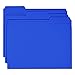 Smead Standard File Folders, 100 Count, Navy, 1/3-Cut Tabs, Letter Size (13193)