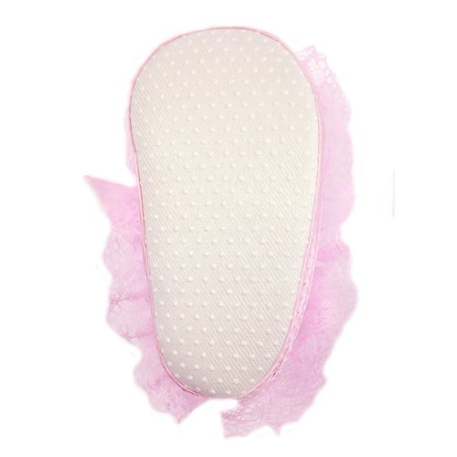 Wrapables Floral and Lace Keepsake Shoes and Headband Set, Size 12, Pink