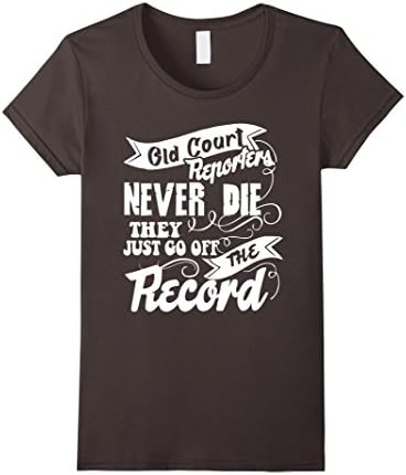 Womens Court Reporter Shirt - Court Reporter T shirts Medium Asphalt