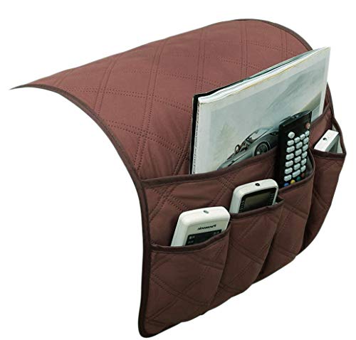Armrest Organizer for Sofa Couch Chair, Waterproof Hanging Recliner Caddy 5 Pockets Storage Bag - Thumbnail 6