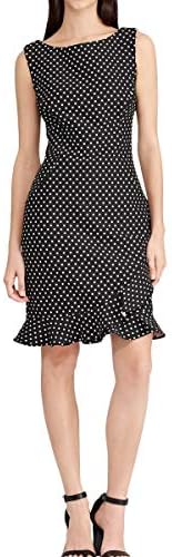 calvin klein polka-dot fit & flare dress Plus Size Dot-Print Fit & Flare Dress