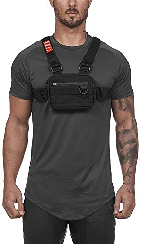 CFeng Borst Rig Bag, Multifunctionele Harnas Borst Taille Pack Tassen, Hip Hop Fashion Borst Front Bag Borst Tas voor… - Image 3