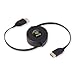 ReTrak Retractable HDMI Cable (A to A) (ETCABLEHDAA), Black, HDMI to USB