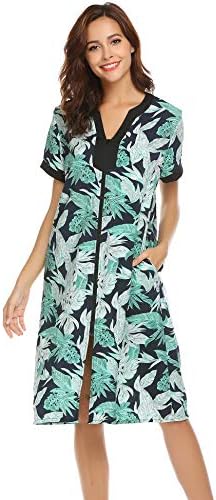 zipper front duster