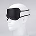 Kaburo 100% Natural Mulberry Silk Filled Sleep Mask with 2 Adjustable Straps, Super Soft Silk Eye Mask for Sleeping(Black)