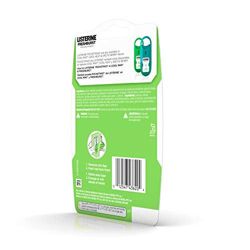 image for Listerine Freshburst Pocketpaks Breath Strips, Kills Bad Breath Germs,