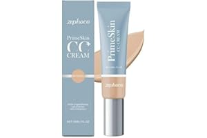 TCAIRZL Prometics Prime - Skin CC Cream for Mature Women – Lightweight Liquid-to-Powder Foundation – Blurs Pores & Covers Age Spots–Crease-Free, Hydrating & Soft-Matte Finish for Sensitive Skin. (Natural)